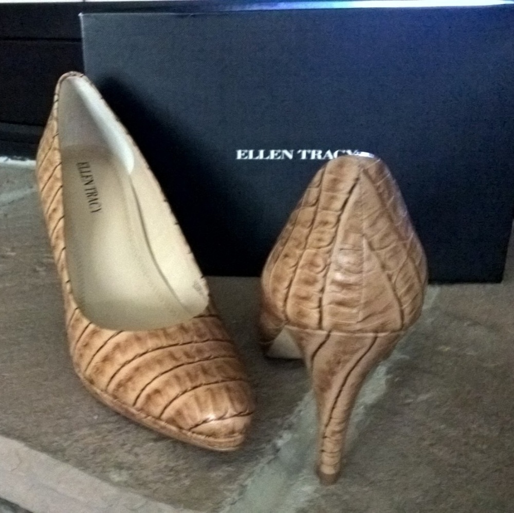 Ellen Tracy Faux Snakeskin